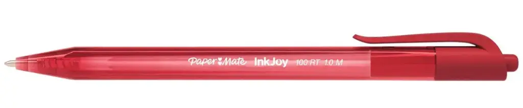 PAPER MATE STYLO BILLE INKJOY 100 RT ROUGE 