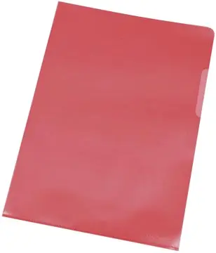 Q-CONNECT POCHETTE COIN, ROUGE, 120 MICRONS, PAQUET DE 10 PIÈCES  