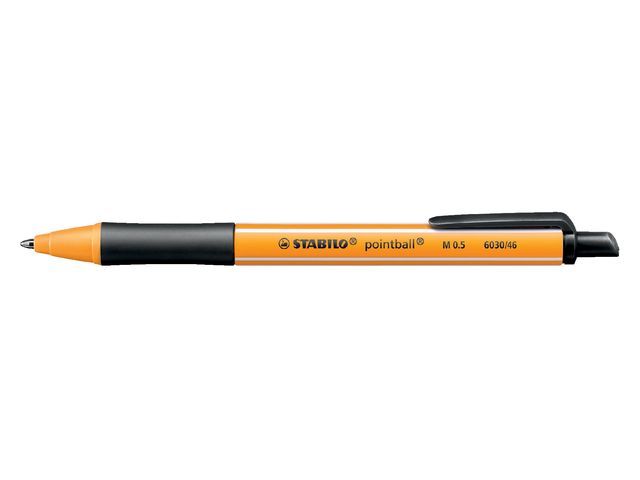 Stylo Bille STABILO Pointball 0,5 mm Noir 6030/46
