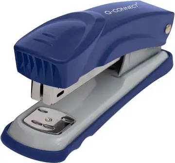 Q-CONNECT agrafeuse, métal, half strip, 25 feuilles, bleu