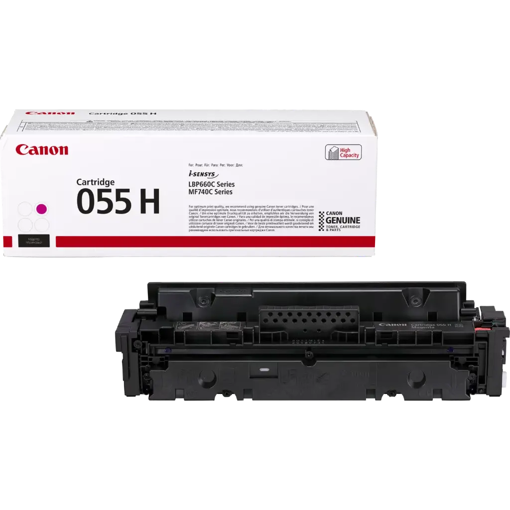 Cartouche de toner haut rendement Canon 055 H, magenta