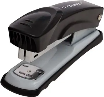Q-CONNECT agrafeuse, métal, half strip, 25 feuilles, noir