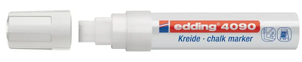 Edding Marqueur craie, e-4090, blanc 