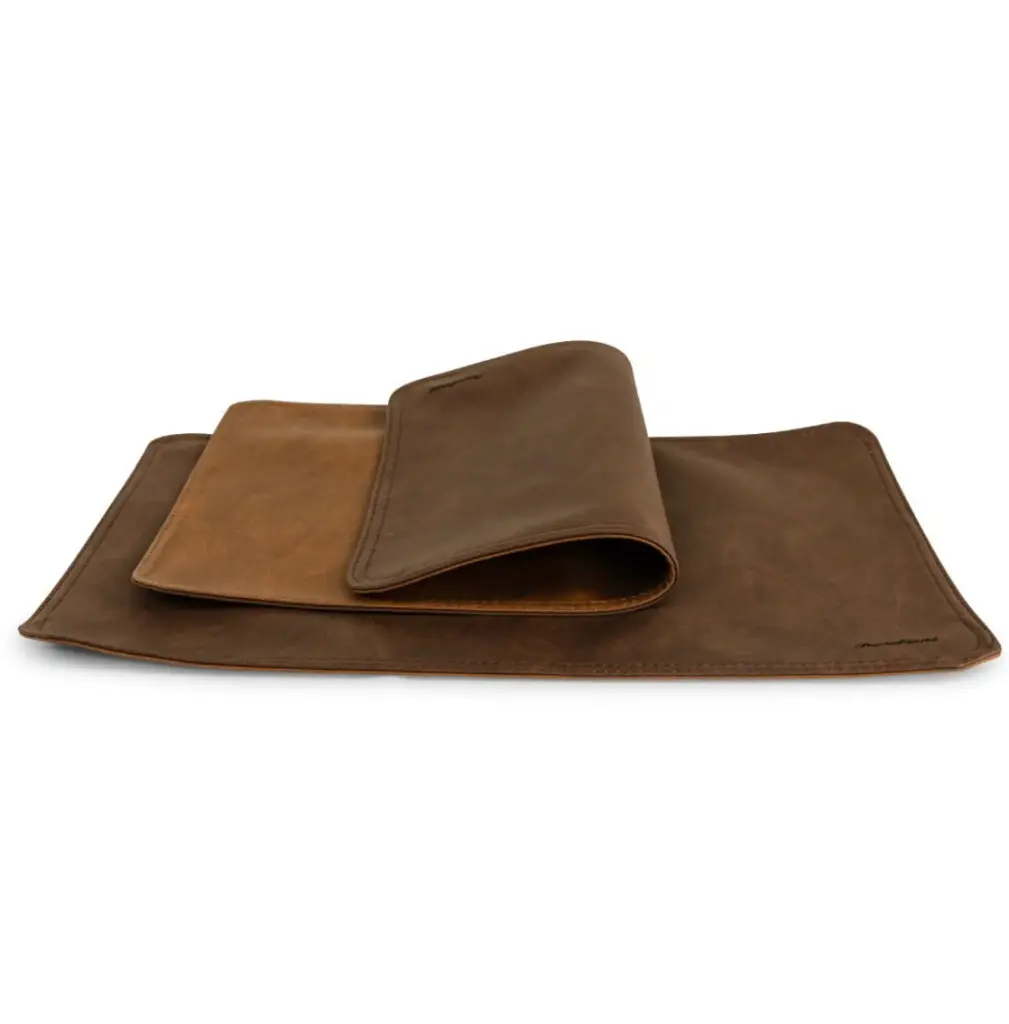 Set de table double face en similicuir | Lavable| 30 x 45 cm - Vintage-K05_Cognac-K09_La Havane