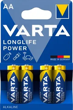 Varta pile Longlife Power AA, blister de 4 pièces