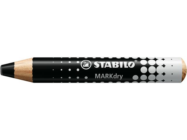 Crayon marqueur tableau blanc STABILO MARKdry noir 648/46
