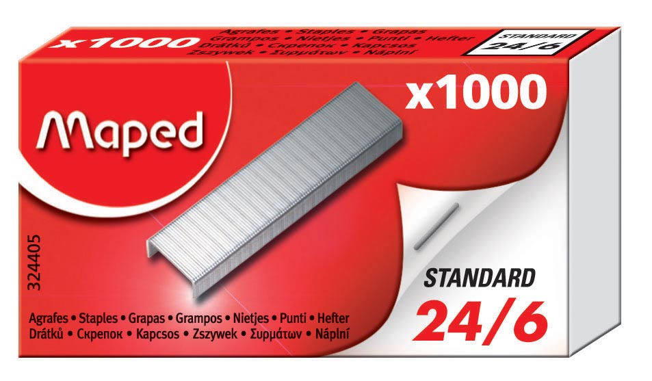 Agrafe Maped agrafes 24/6 - 1000 pcs