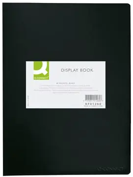 Q-CONNECT protège-documents, A4, 40 pochettes, noir