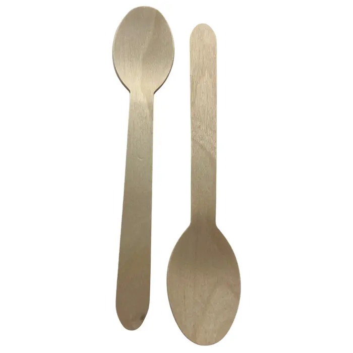 100 cuillières en bois wax VERIVE - brun - 160mm 