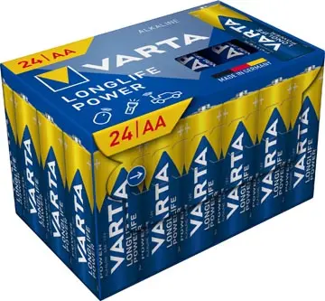 Varta pile Longlife Power AA, paquet de 24 pièces