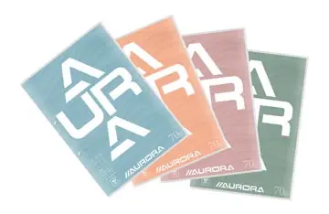 Aurora Splendid bloc de cours, ft A4, 70 g/m², perforation 2 trous, quadrillé 5 mm, 100 feuilles