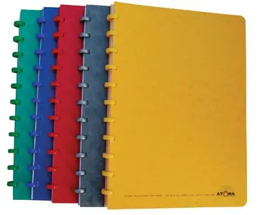 Atoma Classic cahier, ft A5, 144 pages, quadrillé commercial, couleurs assorties