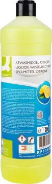Q-CONNECT liquide vaisselle, 1 litre, citron