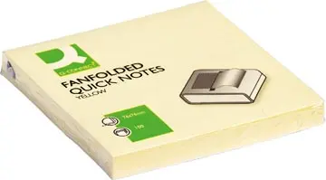 12 Q-CONNECT Z-Quick Notes, ft 76 x 76 mm, 100 feuilles, jaune