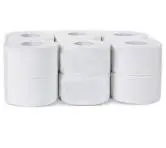 Papier toilette Mini jumbo - 2 plis - Pure - Ecolabel -Cellulose - Blanc - 164mx9cm - 819coupons - Colis de 12 rouleaux
