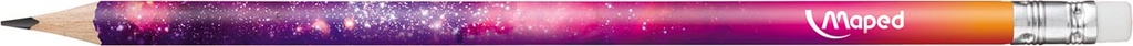 Maped crayon Cosmic Mauve Teens, avec gomme
