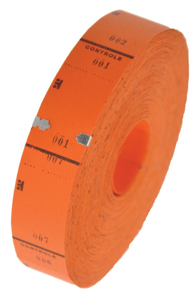Rouleaux de tickets, 1000 tickets, orange
