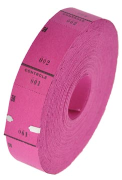 Rouleaux de tickets, 1000 tickets, cerise
