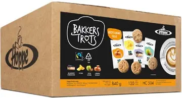 Hoppe biscuits Bakkers Trots Fairtrade, Boîte de 120 pièces
