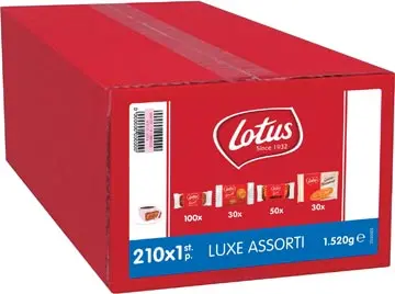 Lotus gâteaux Luxe Assorti, assortiment de gâteaux, boîte de 210 pièces