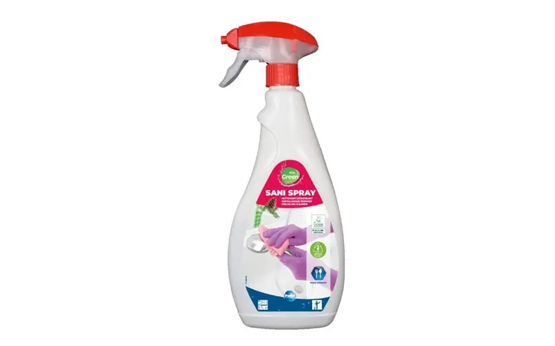 Polgreen Sani Spray - Puissant nettoyant détartrant moussant sanitaires - 750ml