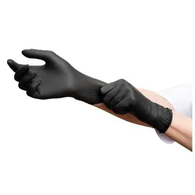 Gant nitrile usage unique non poudré noir 4,5 gr Small - 100 pc