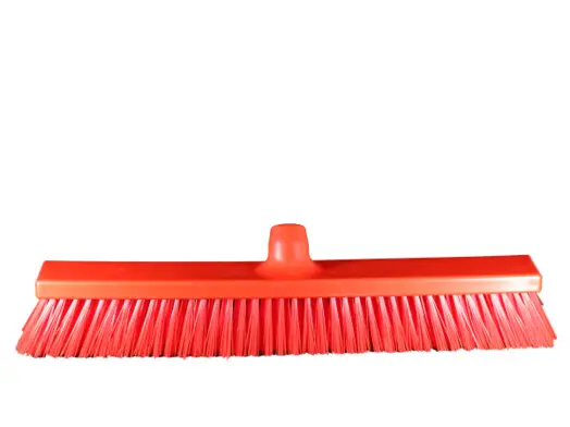Balai poussoir Dur 50 cm -brosse de rue -Rouge - HEVA