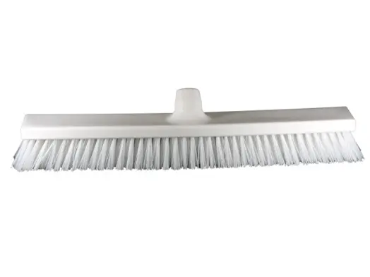 Balai poussoir Dur 50 cm -brosse de rue -Blanche - HEVA