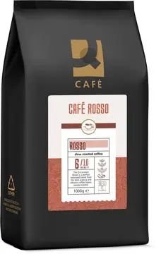 Q-CONNECT grains de café Café Rosso, paquet de 1 kg 