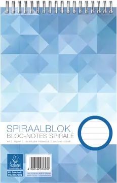 Oxford bloc-notes Work, spirale, ft A5, 70 gr, ligné