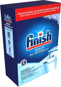Finish sel régénérant pour lave-vaiselle, boîte de 4 kg