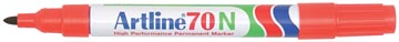 Artline Marqueur permanent 70N Rouge
 