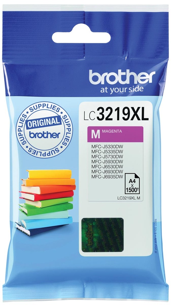 Brother cartouche d'encre, 1.500 pages, OEM LC-3219XLM, magenta
