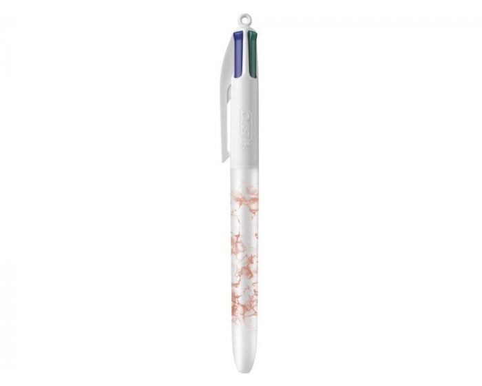Bic 4 Colours Marble, stylo bille, moyen, 4 couleurs d'encre classique