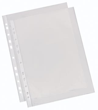 Esselte pochettes perforée lisse, standard, 60 microns, boïte de 100 pièces
