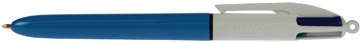 BIC 4 COLOURS ORIGINAL STYLO BILLE 4 COULEURS, MOYEN, 4 COULEURS D'ENCRE CLASSIQUE, CORPS BLEU

