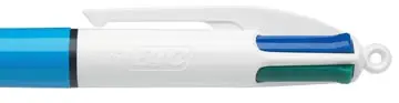 Bic 4 Colours Original stylo bille 4 couleurs, moyen, 4 couleurs d'encre classique, corps bleu