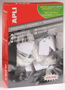 APLI ÉTIQUETTES À FIL FT 9 X 24 MM (L X H) (384), BOÎTE DE 1.000 PIÈCES
