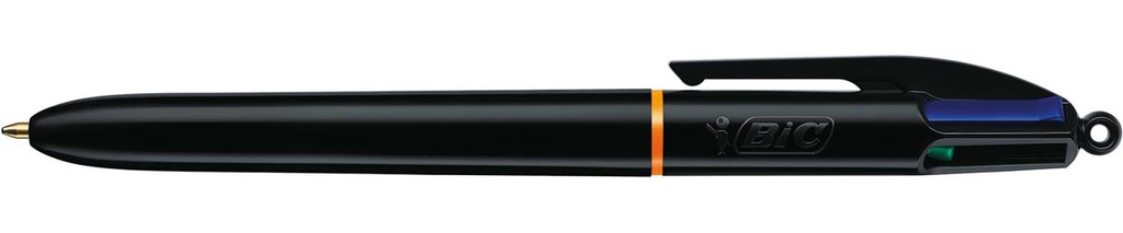 Bic 4 Colours Pro stylo bille 4 couleurs, moyen, 4 couleurs d'encre classique, corps noir 