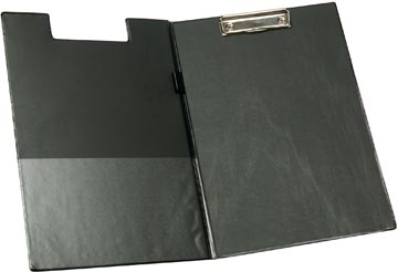 Q-CONNECT plaque à pince, PVC, ft A4, double, noir 