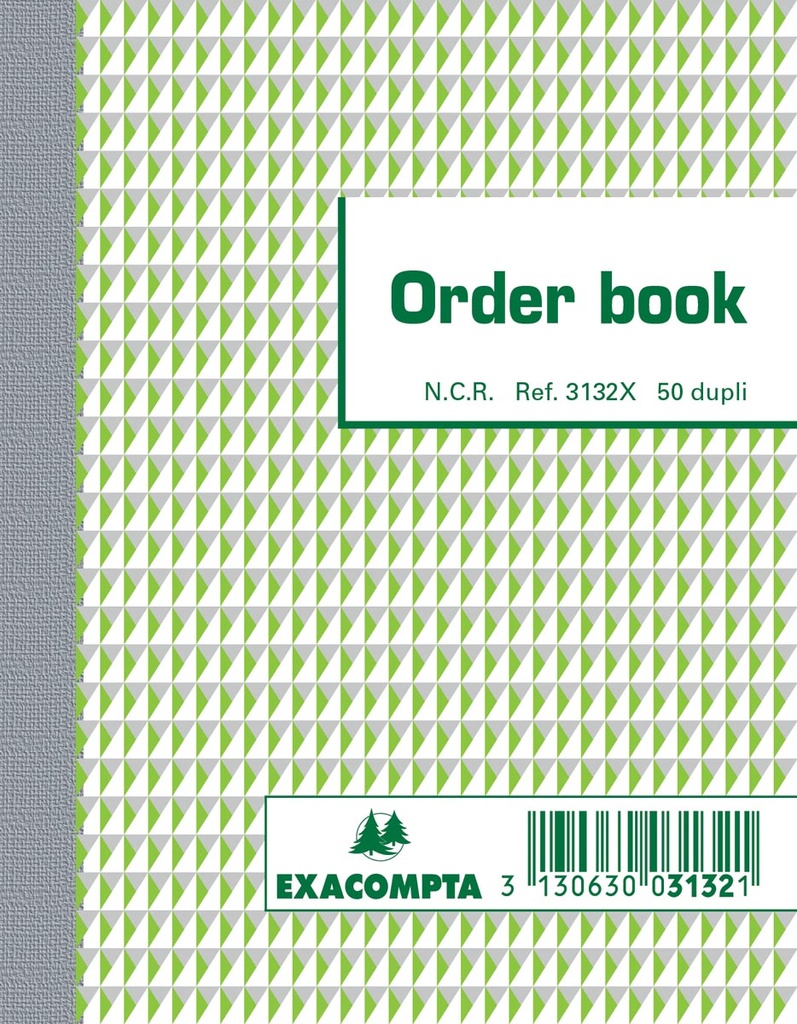 Orderbook ligné 13,5x10,5cm 50 feuillets double autocopiant 