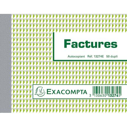 Manifold Factures 10,5x13,5cm 50 feuillets dupli autocopiants 