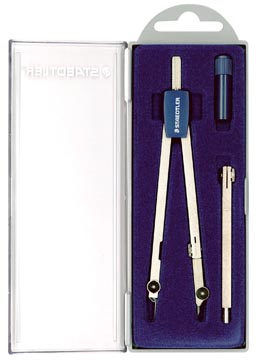 STAEDTLER COMPAS MARS 559 ARCO, COFFRET DE 1 COMPAS AVEC ÉTUI-MINES ET RALLONGE 