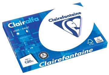 CLAIREFONTAINE CLAIRALFA PAPIER DE PRÉSENTATION, A3, 120 G, PAQUET DE 250 FEUILLES 