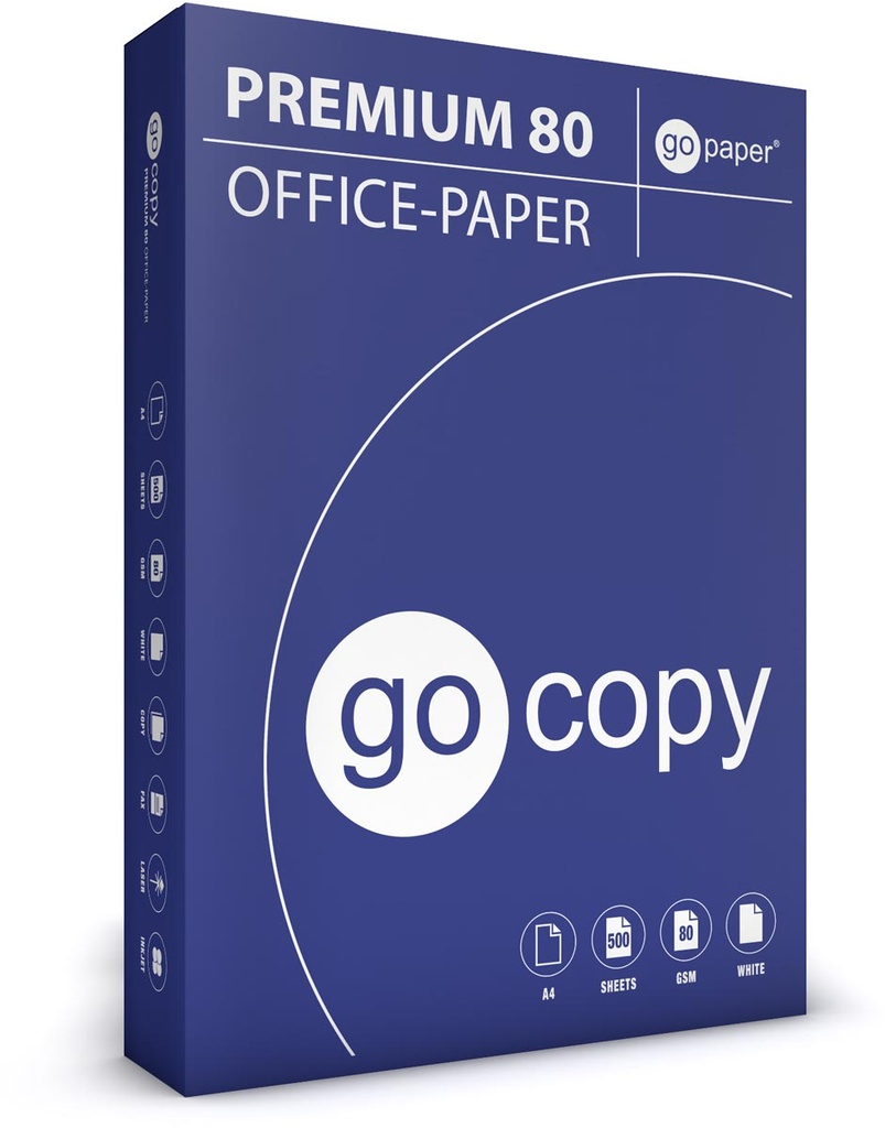 PAPIER REPROGRAPHIQUE, FT A4, 80 G, 160 CIE, RAME DE 500 FEUILLES 