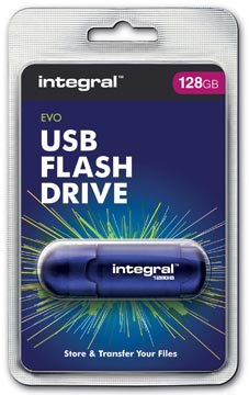 INTEGRAL EVO CLÉ USB 2.0, 128 GO 