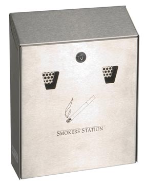 RUBBERMAID CENDRIER MURAL, FT 25,4 X 7,6 X 31,8 CM, ACIER GALVANISÉ 
