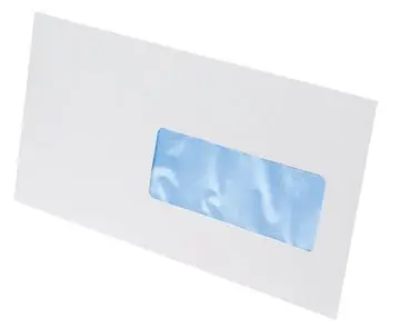 GALLERY ENVELOPPES, FT 114 X 229 MM, BANDE ADHÉSIVE, FENÊTRE À DROITE (FT 40 X 110 MM) - 500 PCS