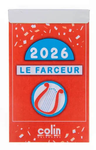 [652F] BLOC ÉPHÉMÉRIDE LE FARCEUR FRANÇOIS PIRETTE 2026