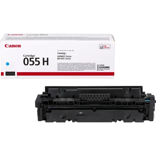 [055H Cyan] Cartouche de toner haut rendement Canon 055 H, cyan